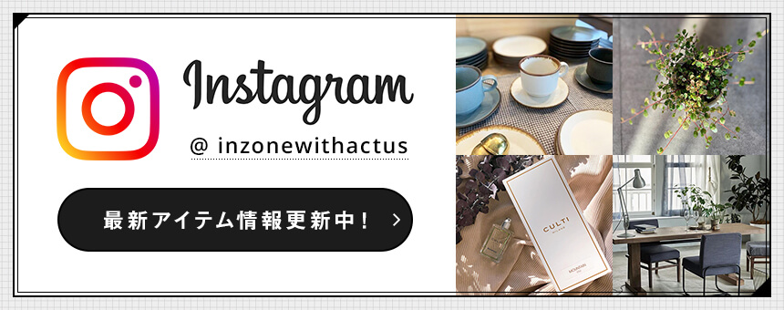 Instagram @inzonewithactus 最新アイテム情報更新中！